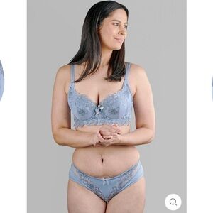 Julie May Bra & set of Two Briefs - 36B - M - Unworn